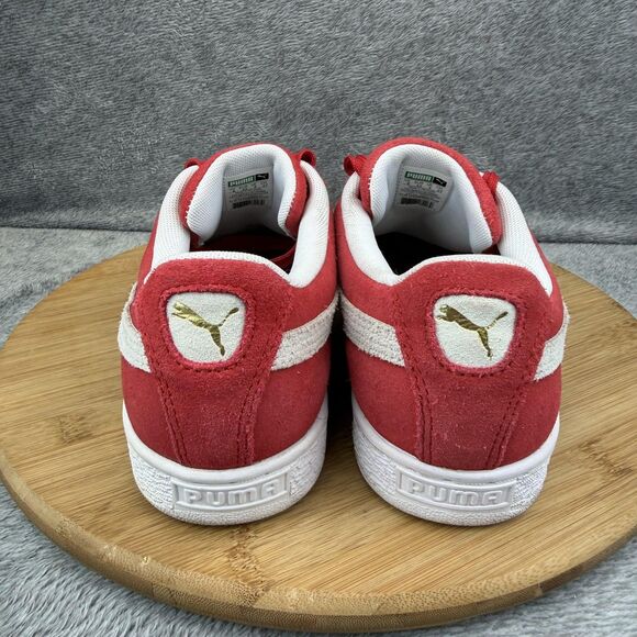 Puma Suede Shoes Mens Size 9 Red White Low Top Athletic Sneakers 352634 65 main image 9